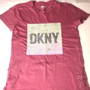 DKNY Deeper Pink Girls Top Size 7
